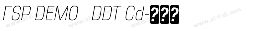 FSP DEMO   DDT Cd字体转换
